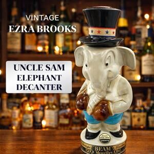 Vintage Jim Beam Elephant Decanter Boxer 1964 Political No Chips